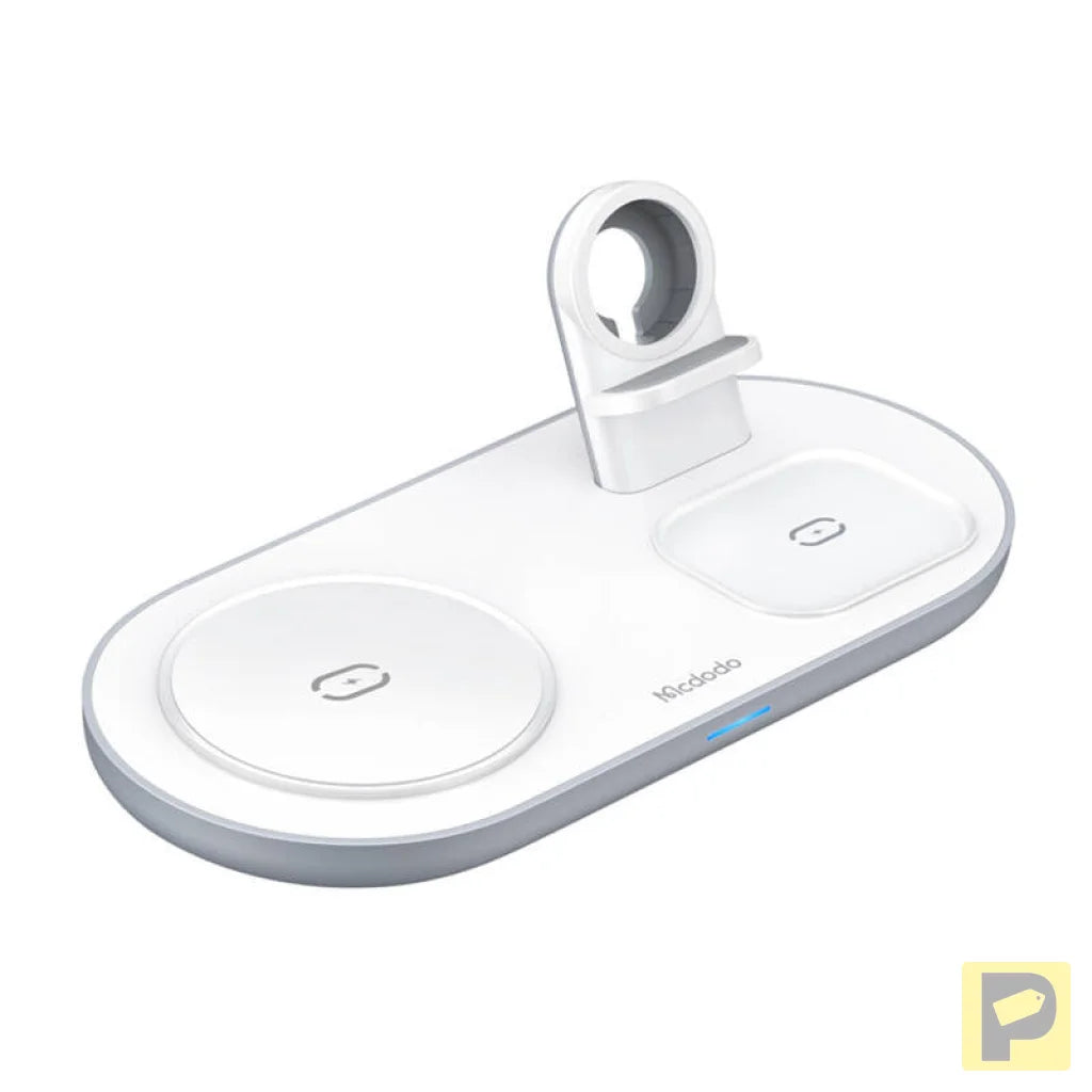 Wireless Charger Mcdodo CH-7060 3 in 1 15W (mobile/TWS/Apple watch) (white)