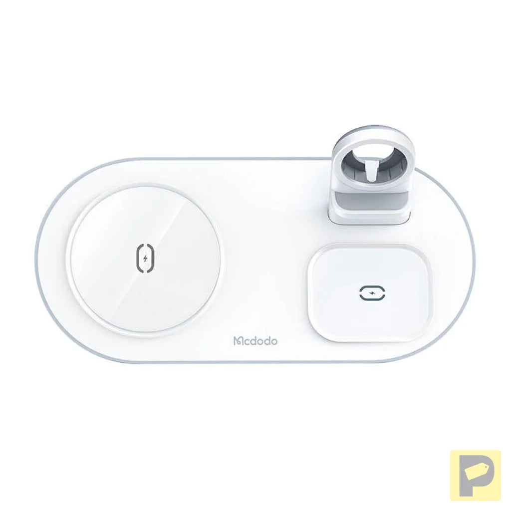 Wireless Charger Mcdodo CH-7060 3 in 1 15W (mobile/TWS/Apple watch) (white)