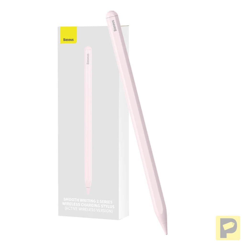 Wireless charging stylus for phone / tablet Baseus Smooth Writing (pink)