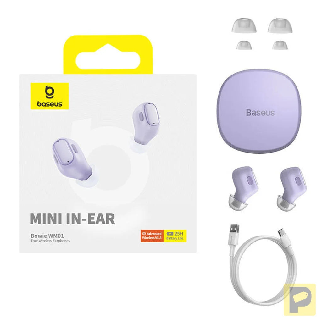 Wireless Earphones Baseus Bowie WM01(Purple)