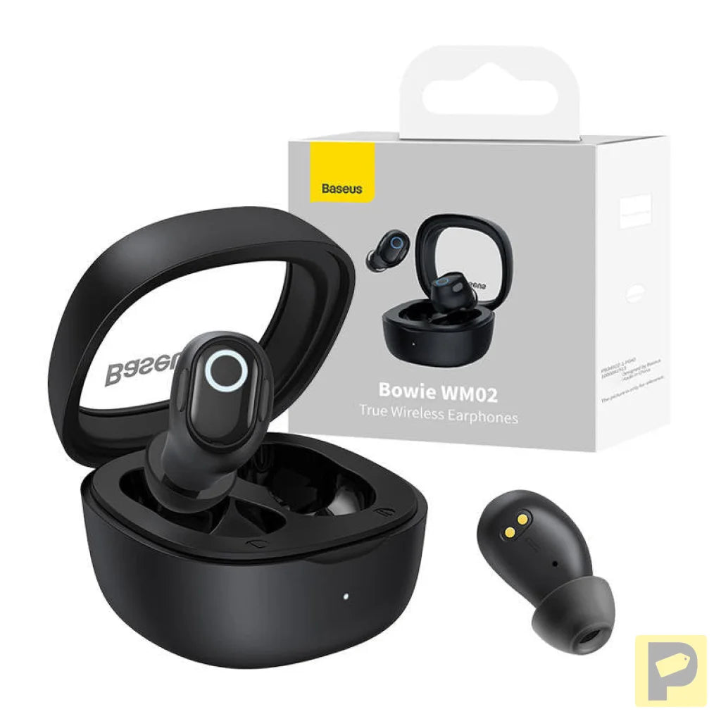 Wireless headphones Baseus Bowie WM02 TWS, Bluetooth 5.0 (black)