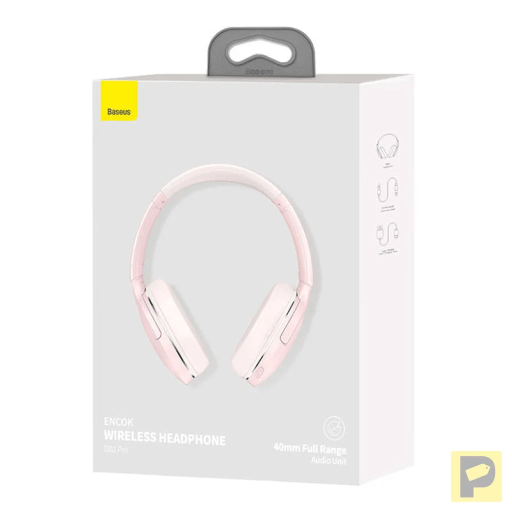 Wireless headphones Baseus Encok D02 PRO (pink)