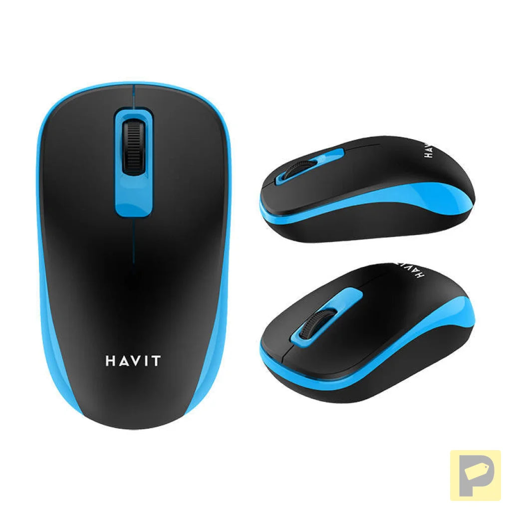 Wireless mouse Havit MS626GT (black and blue)