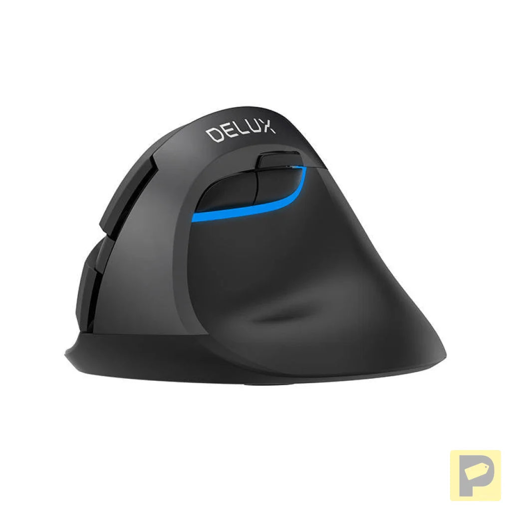 Wireless Vertical Mouse Delux M618Mini DB BT+2.4G 2400DPI (black)