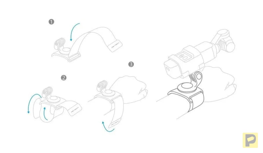 Wrist mount PGYTECH for DJI Osmo Pocket and sports cameras (P-18C-024)