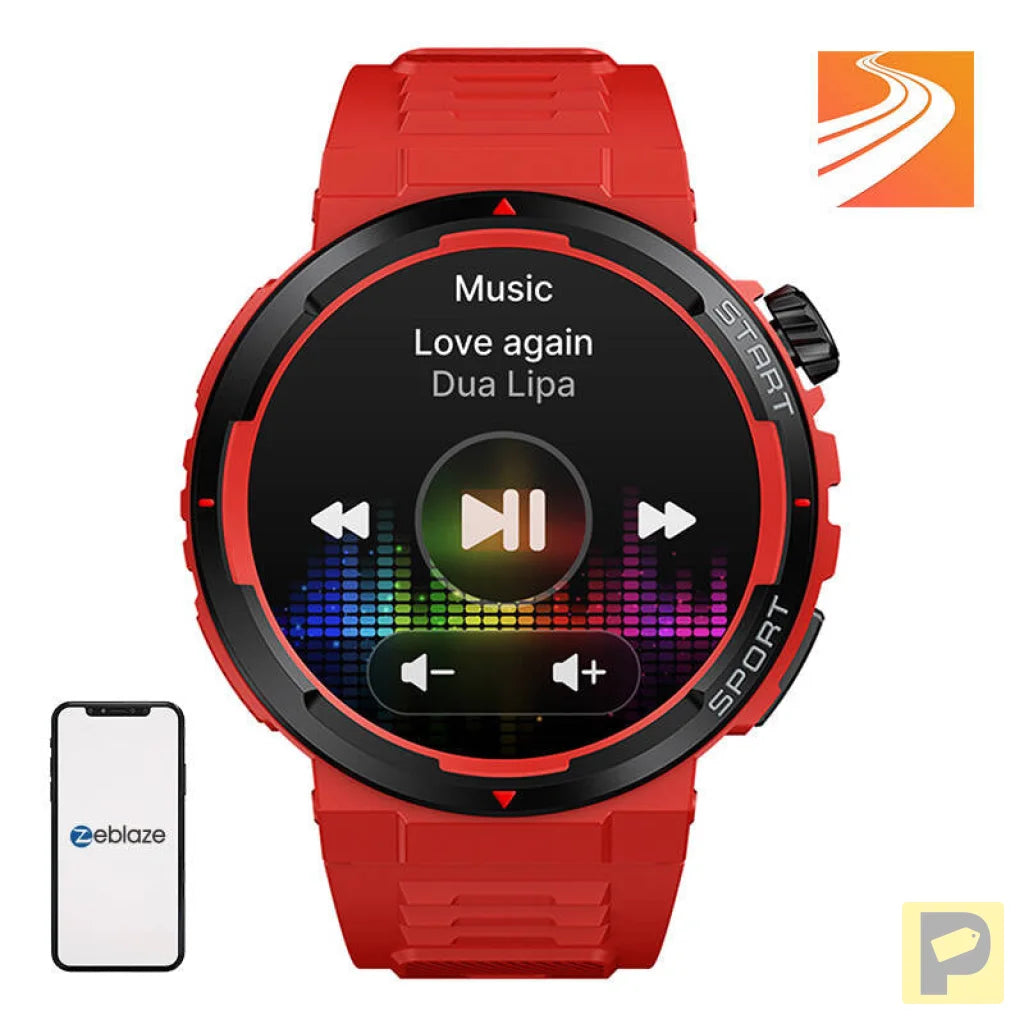 Zeblaze Ares 3 Plus Smartwatch (Red)