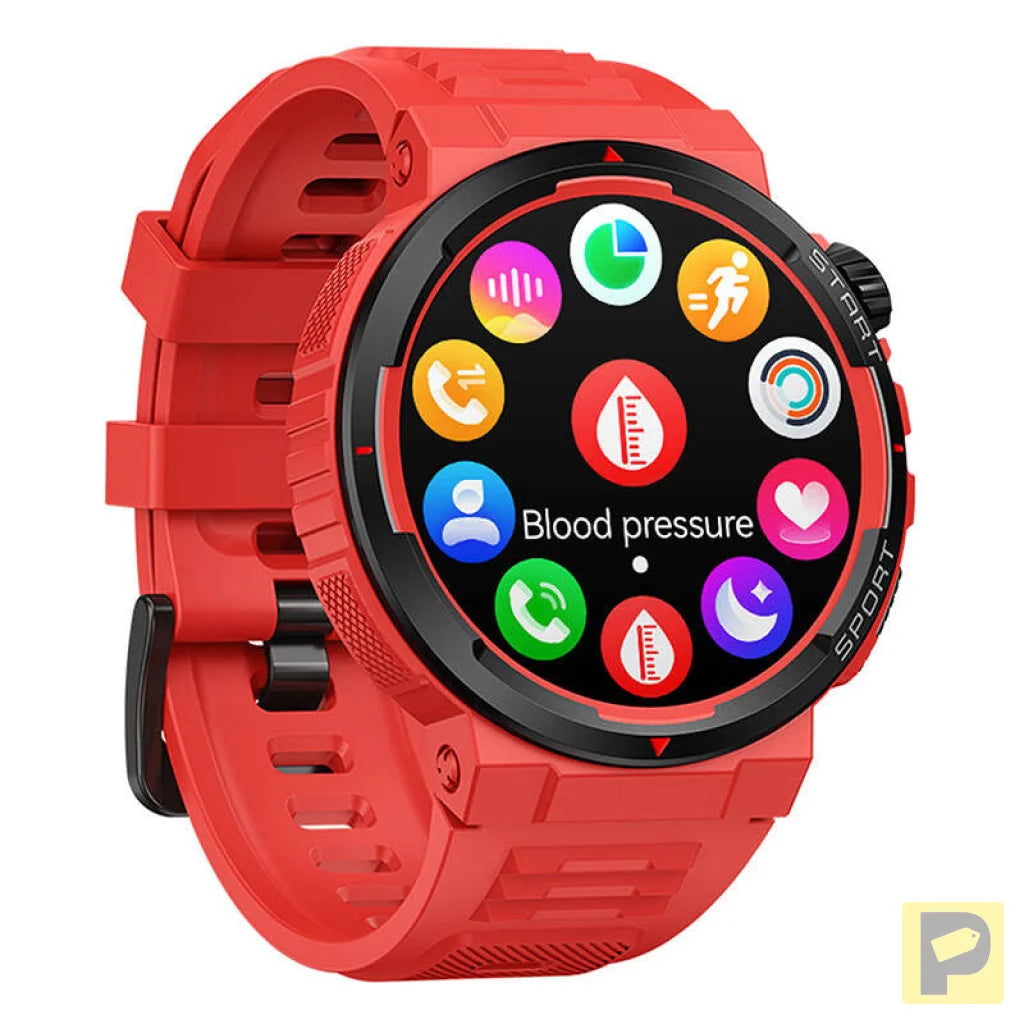 Zeblaze Ares 3 Plus Smartwatch (Red)