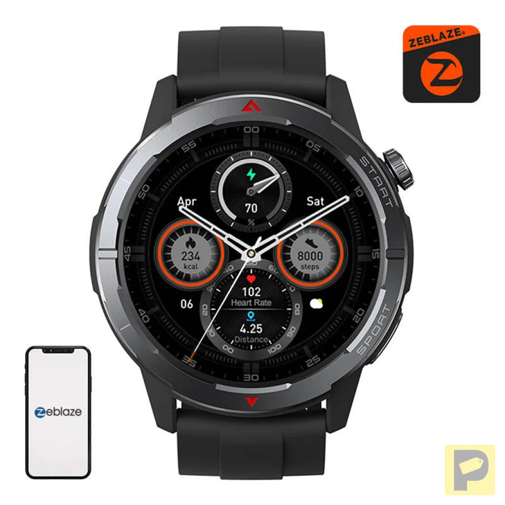 Zeblaze Stratos 3 Ultra Smartwatch (Black)