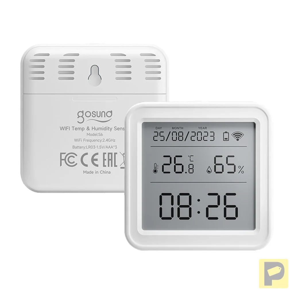 Zigbee Gosund ST17 LCD smart temperature and humidity sensor Tuya