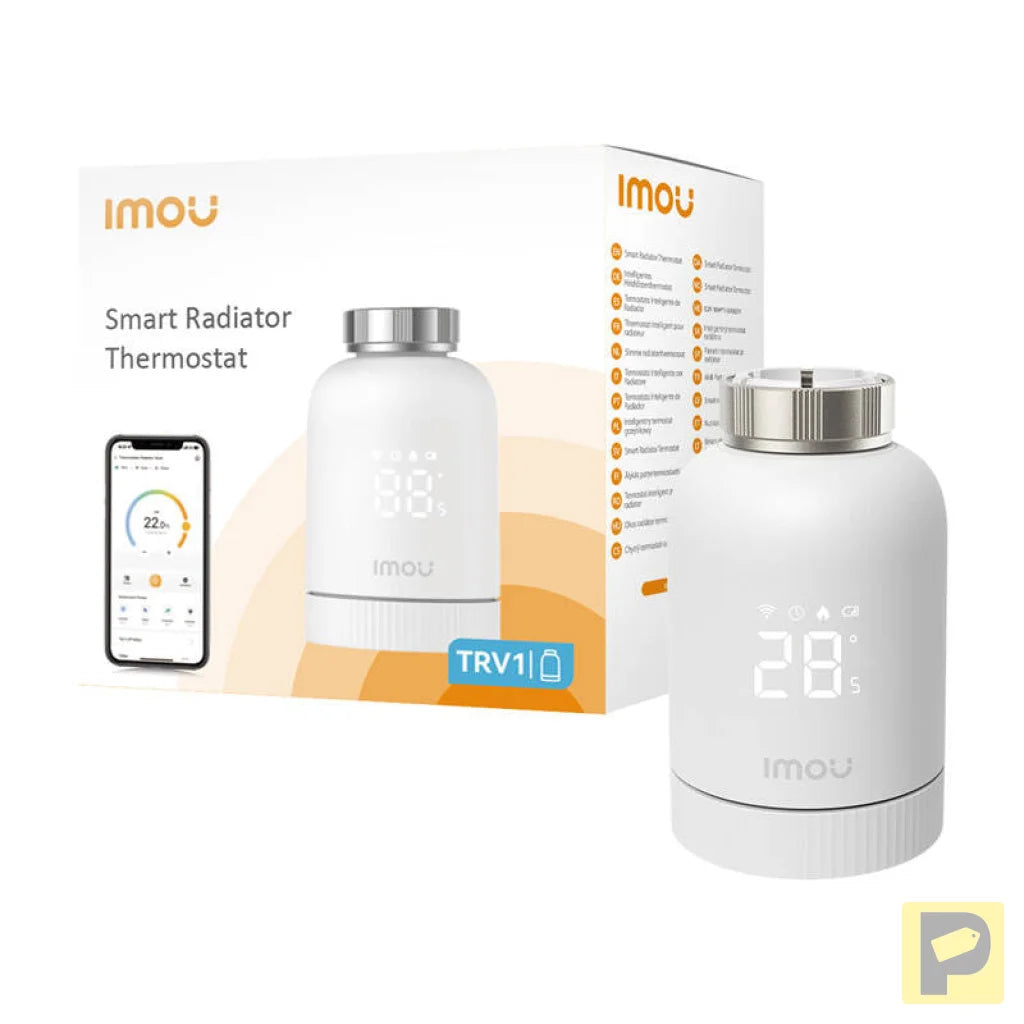 ZigBee thermostatic head IMOU IOT-TRV1-EU + 6 adapters