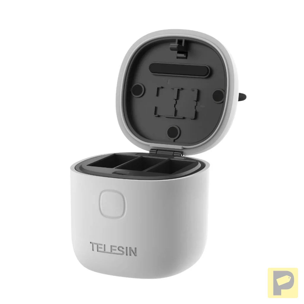 3-slot waterproof charger Allin box Telesin for GoPro Hero 12 / Hero 11 / Hero 10 / Hero 9