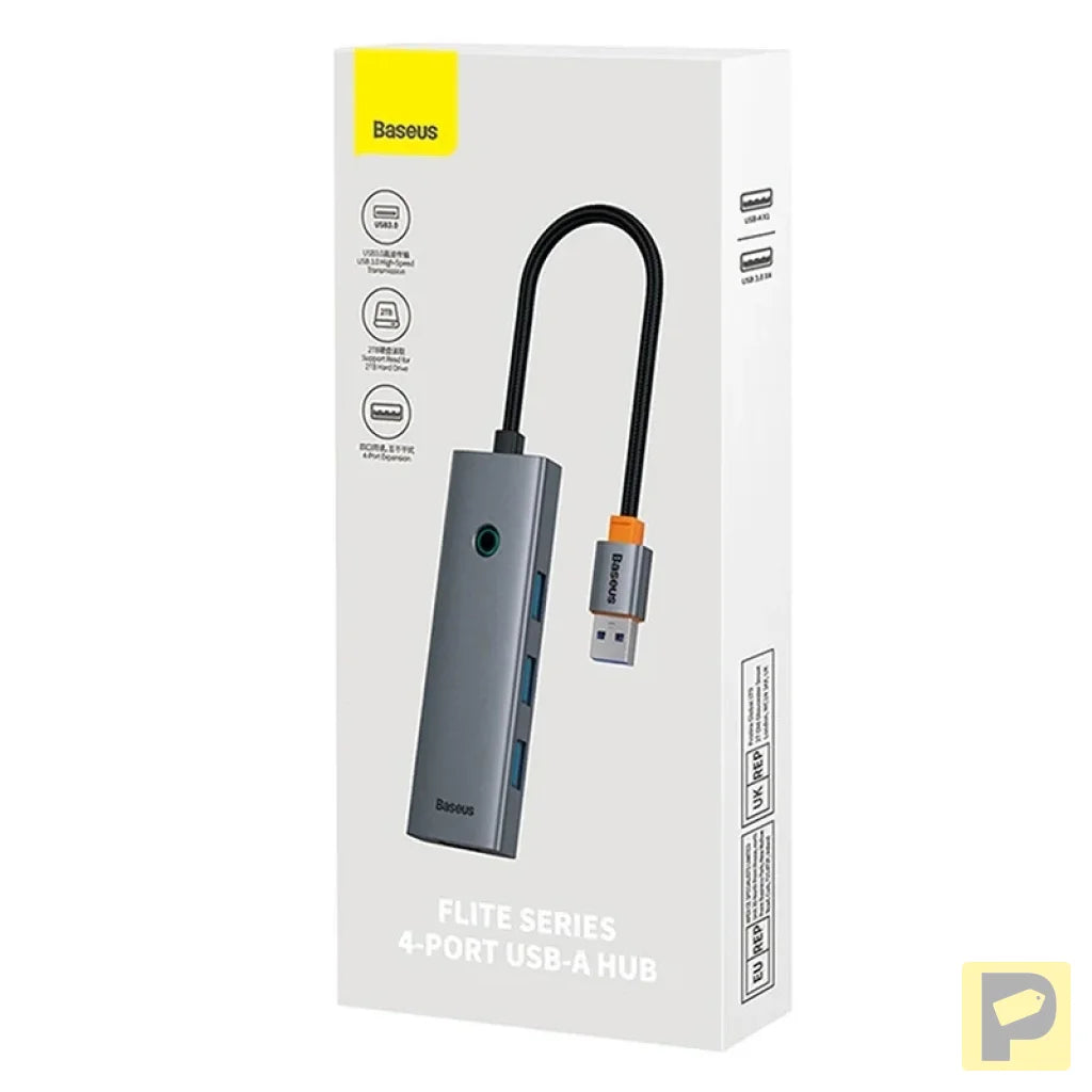4in1 Hub Baseus  UltraJoy USB-A do 4xUSB 3.0 (space grey)