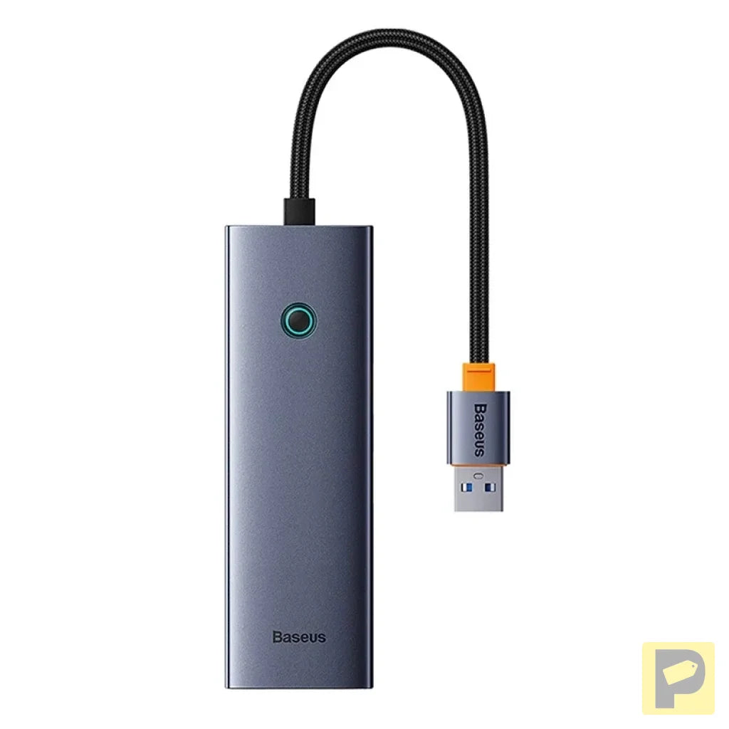 4in1 Hub Baseus  UltraJoy USB-A to USB 3.0 + RJ45 (space grey)