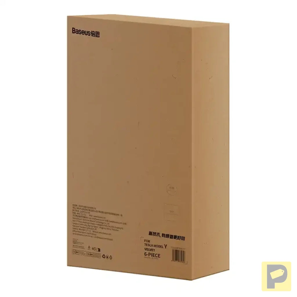 6-Piece Floor Mat for Tesla Baseus T-Space Series (black)