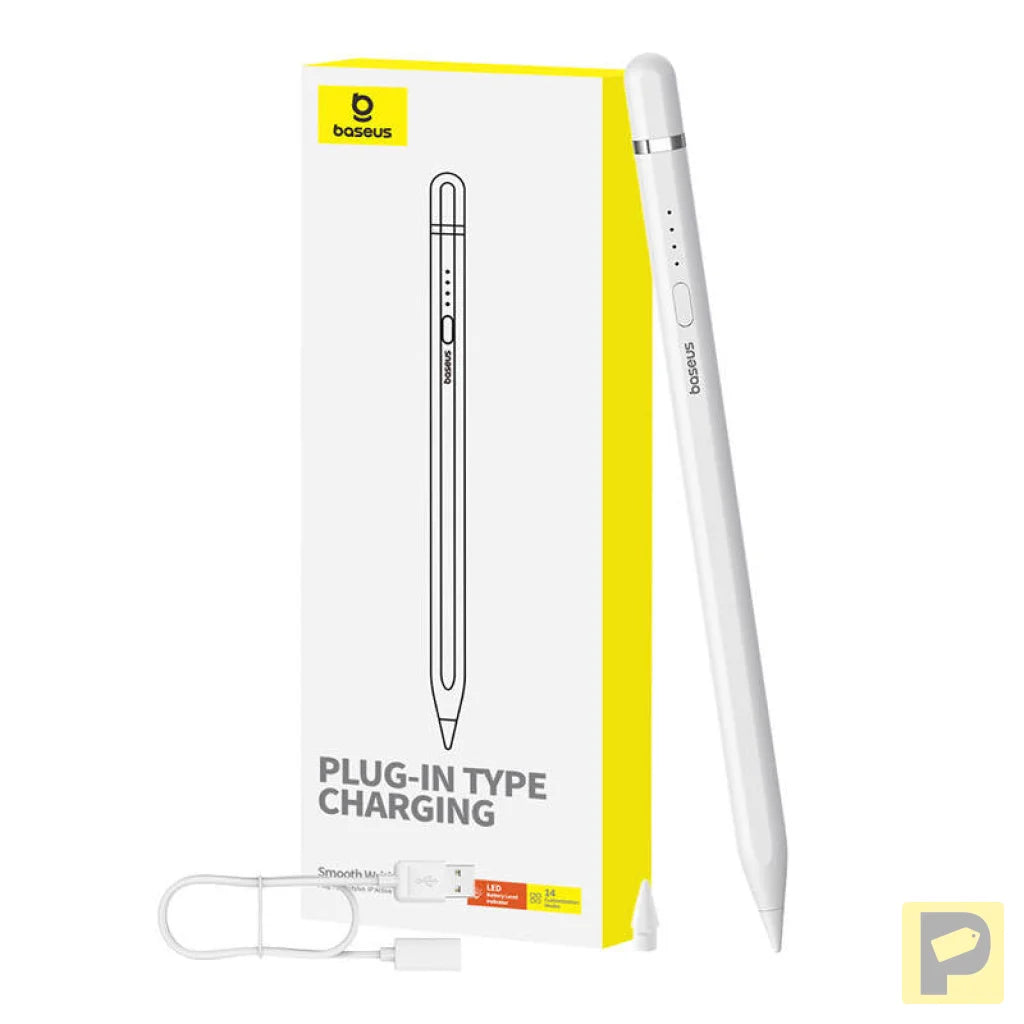 Active stylus Baseus Smooth Writing Series with wireless charging, lightning (White)