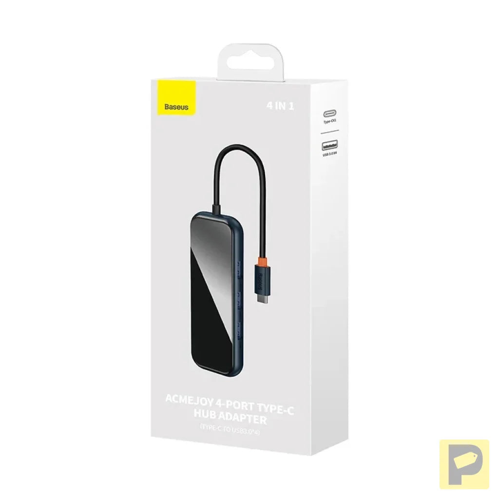 Adapter 4w1 Baseus Hub USB-C na 4xUSB 3.0 (Dark Grey)