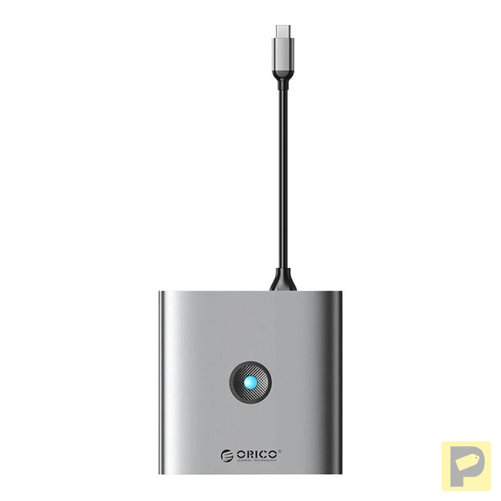 Adapter Hub 6w1 Orico, HDMI 4K + 2x USB-A 3.0, USB-C, 100W PD