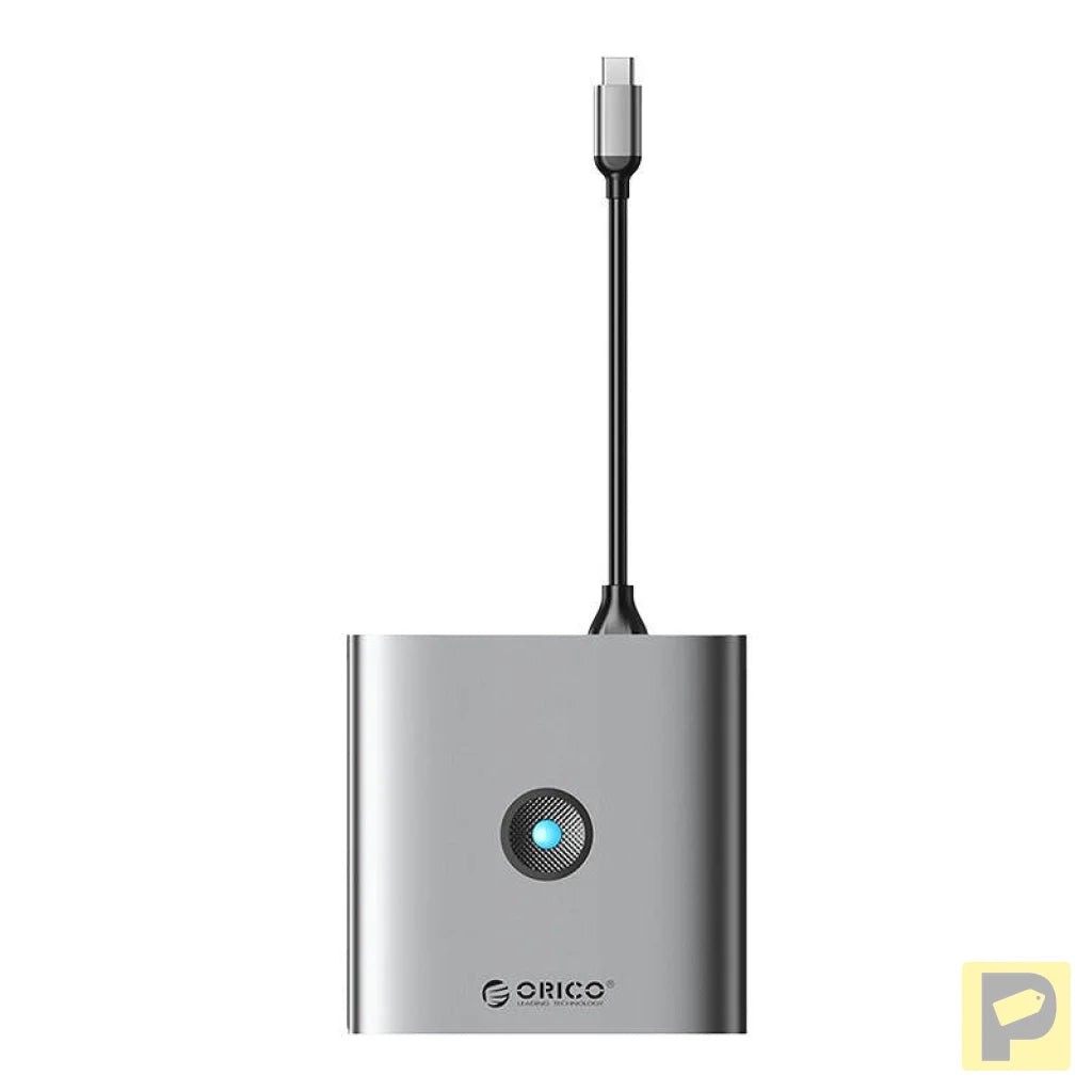 Adapter Hub 8w1 Orico, HDMI 4K + 3x USB-A 3.0, USB-C, 100W PD + SD/TF