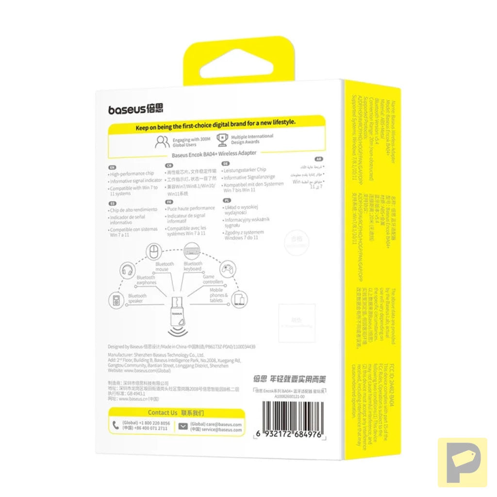 Adapter USB Baseus Encok BA04+ Bluetooth 5.4