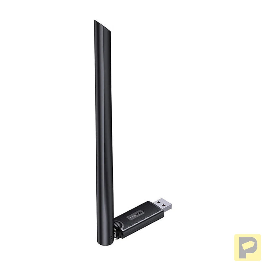 Adapter WiFi with antenna Baseus FastJoy 650Mbps (black)