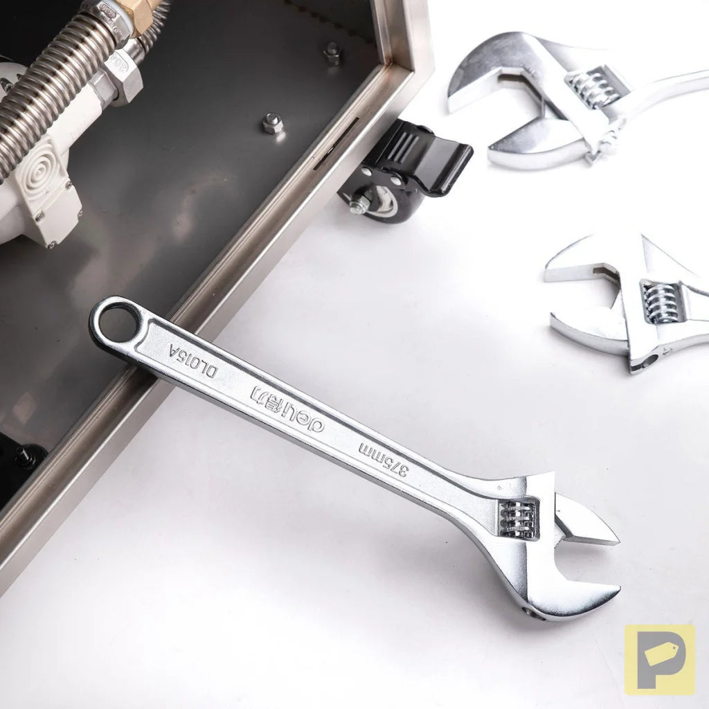 Adjustable Spanner 15" Deli Tools EDL015A (silver)