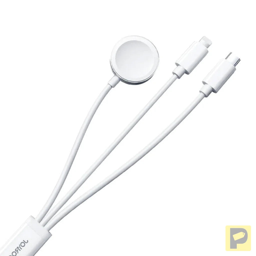 Apple Watch Magnetic Charger Joyroom S-IW008 Lightning + USB-C 5V 1.2m (White)