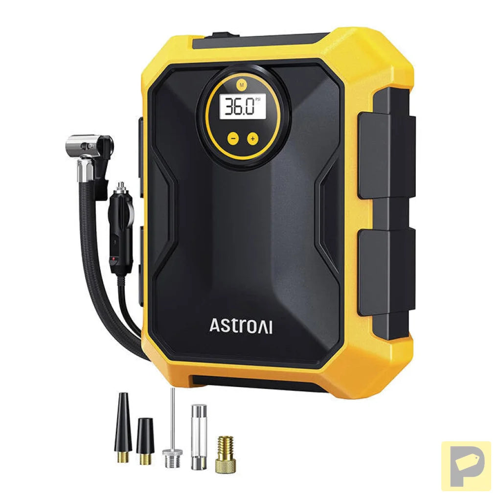 AstroAI CZK-3674 12V DC 100PSI Air Compressor (Yellow)