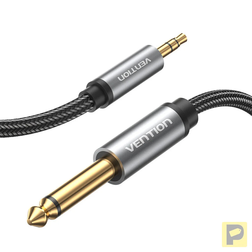 Audio cable mini jack 3.5mm male to jack 6.35mm male Vention BCYHI 3m