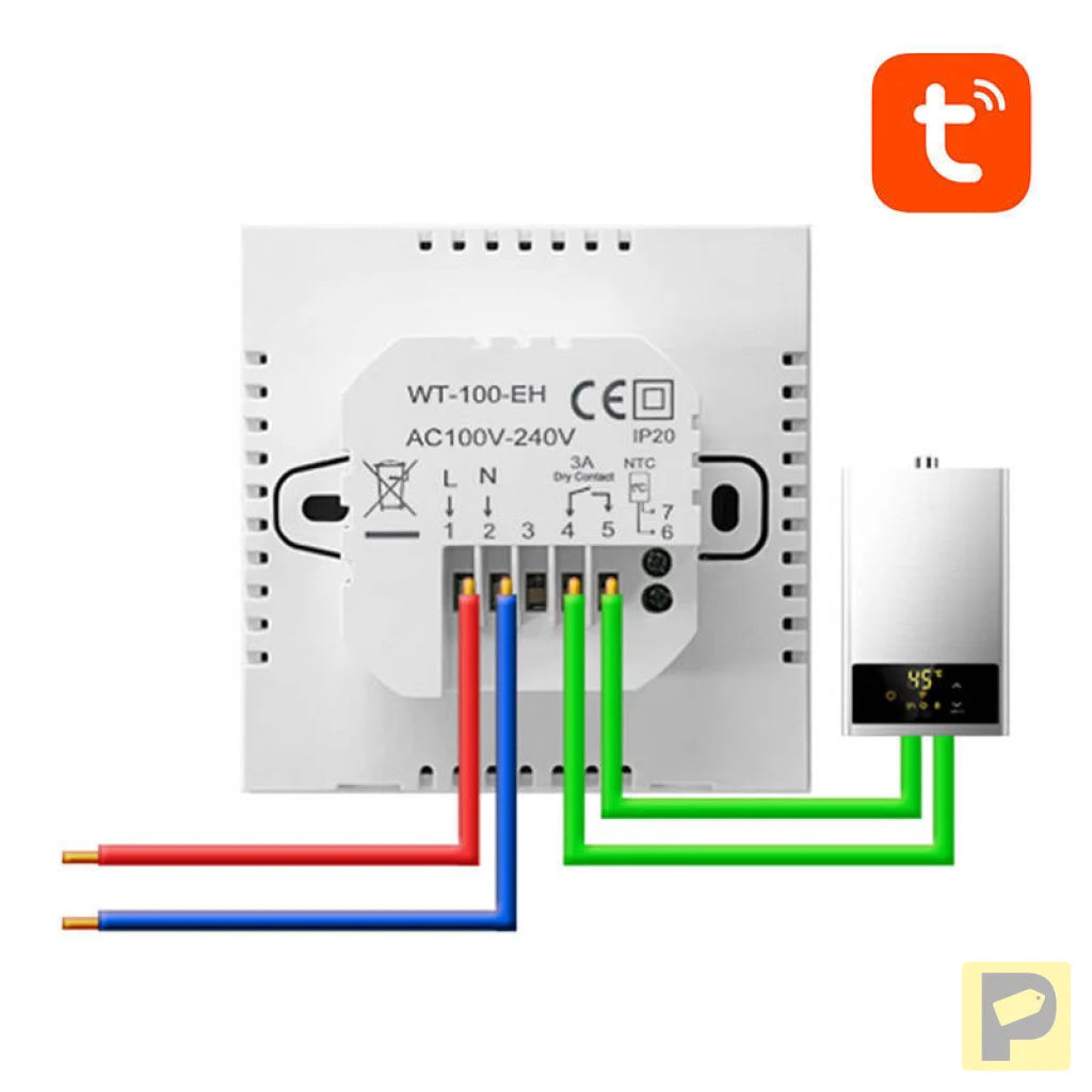 Avatto ZWT100 3A ZigBee smart DHW boiler thermostat TUYA