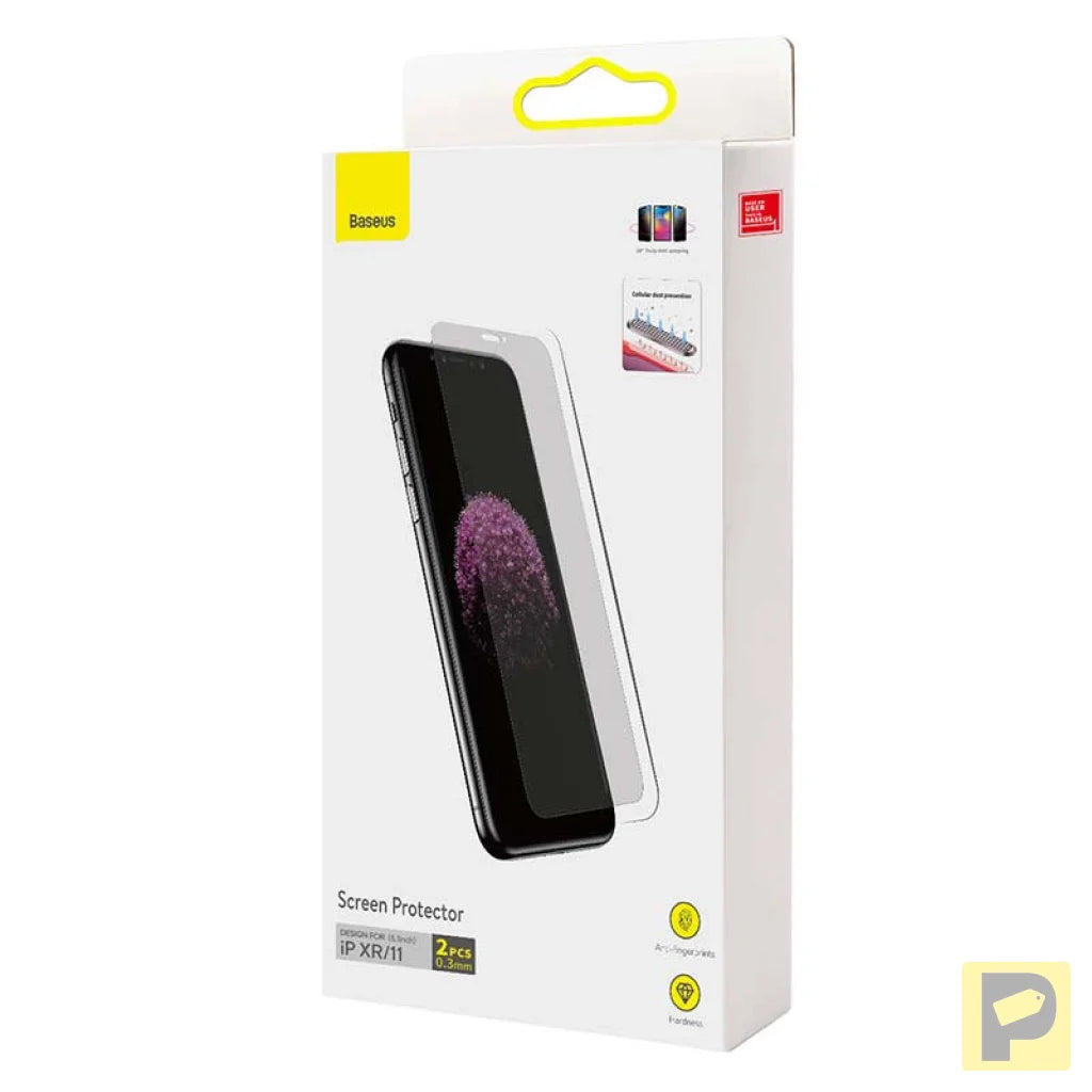 Baseus 0.3mm Screen Protector (2pcs pack) for iPhone XR/11 6.1 inch