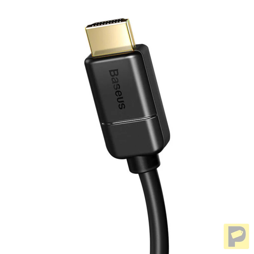 Baseus 2x HDMI 2.0 4K 30Hz Cable, 3D, HDR, 18Gbps, 8m (black)