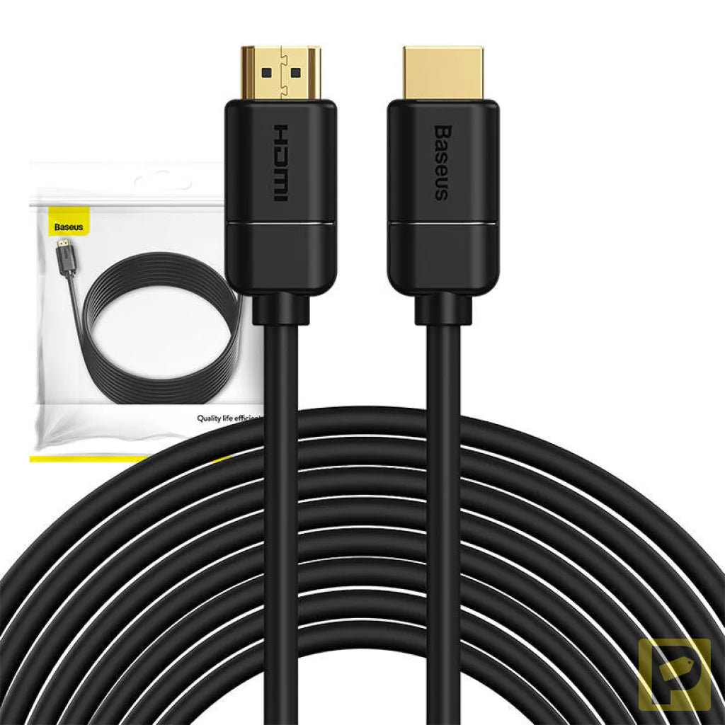 Baseus 2x HDMI 2.0 4K 30Hz Cable, 3D, HDR, 18Gbps, 8m (black)