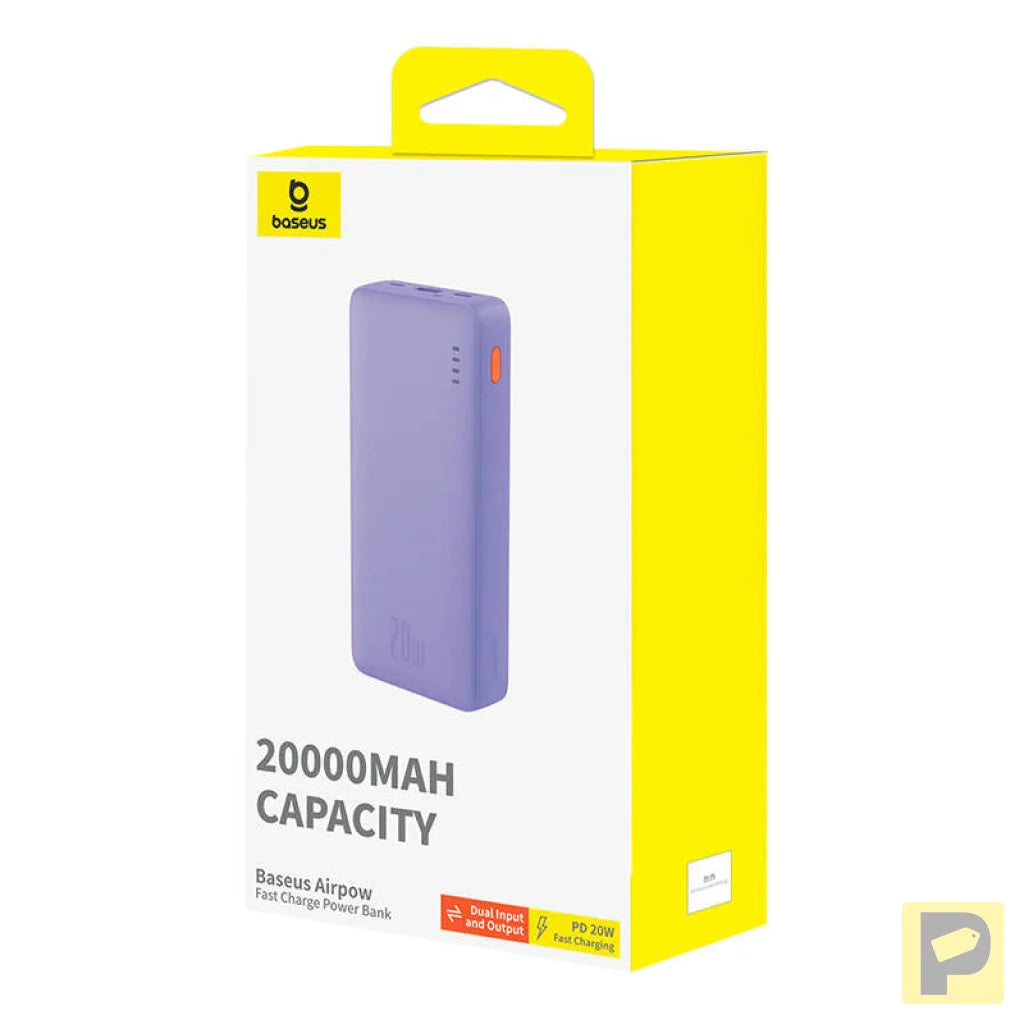 Baseus Airpow 20000mAh 20W powerbank (purple)