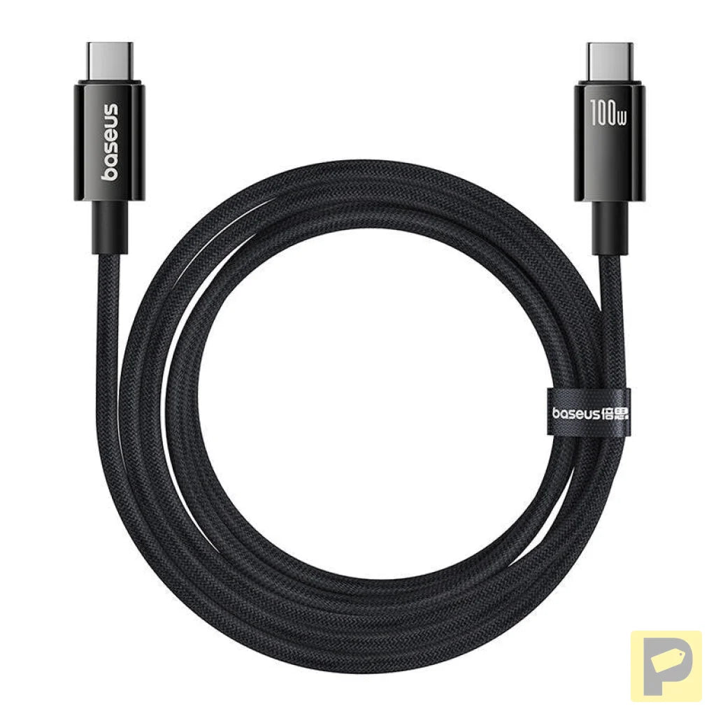 Baseus Cable USB Tungsten Gold USB-C to USB-C 100W 1,5m (black)