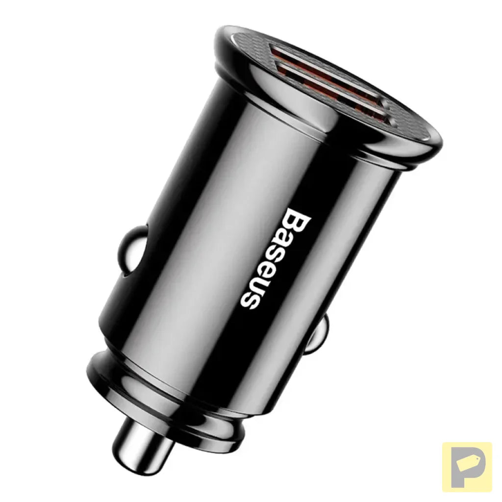 Baseus Circular 2xUSB QC3.0 5A 30W car charger (black)