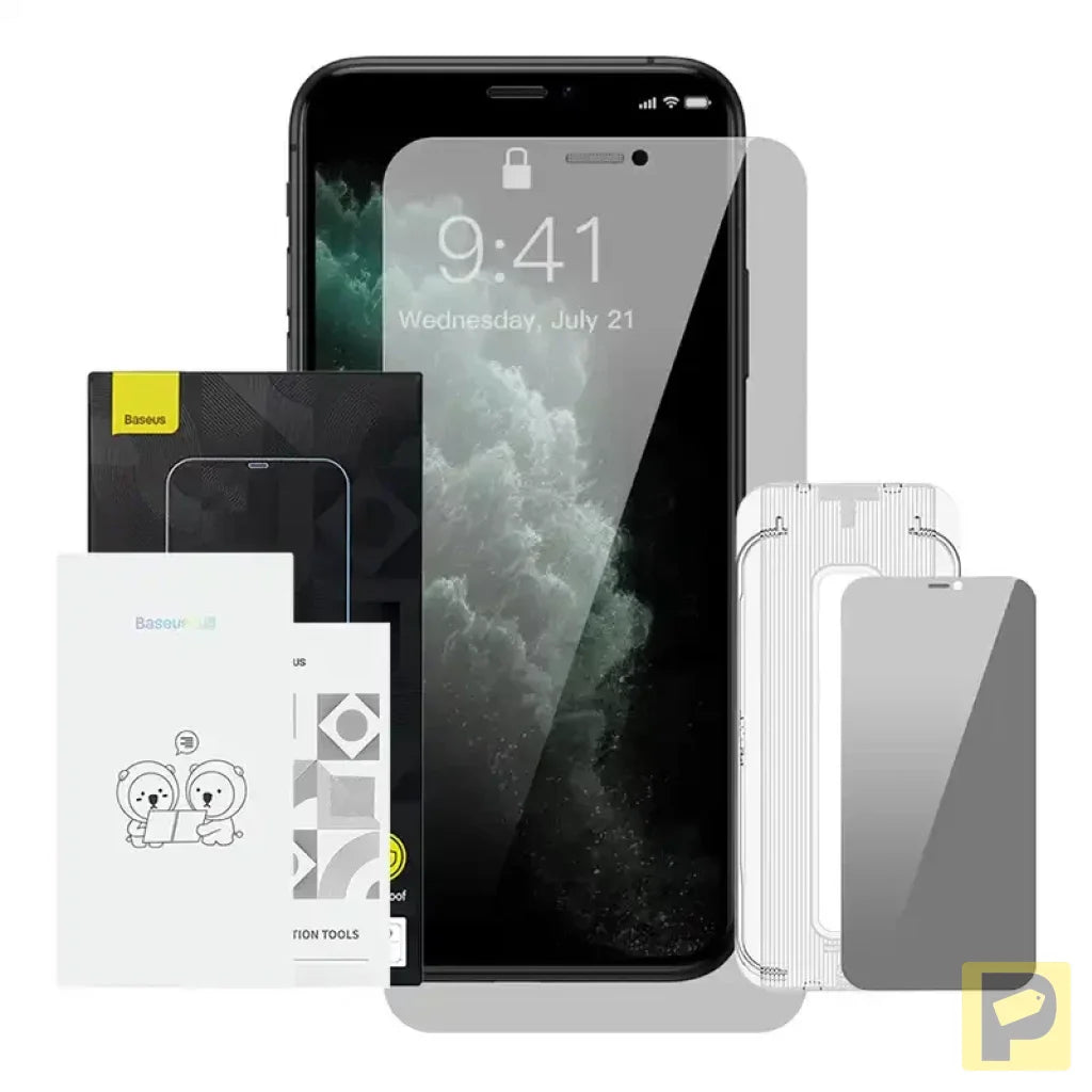 Baseus Crystal Privacy Protection Tempered Glass 0.3mm for iPhone X/XS