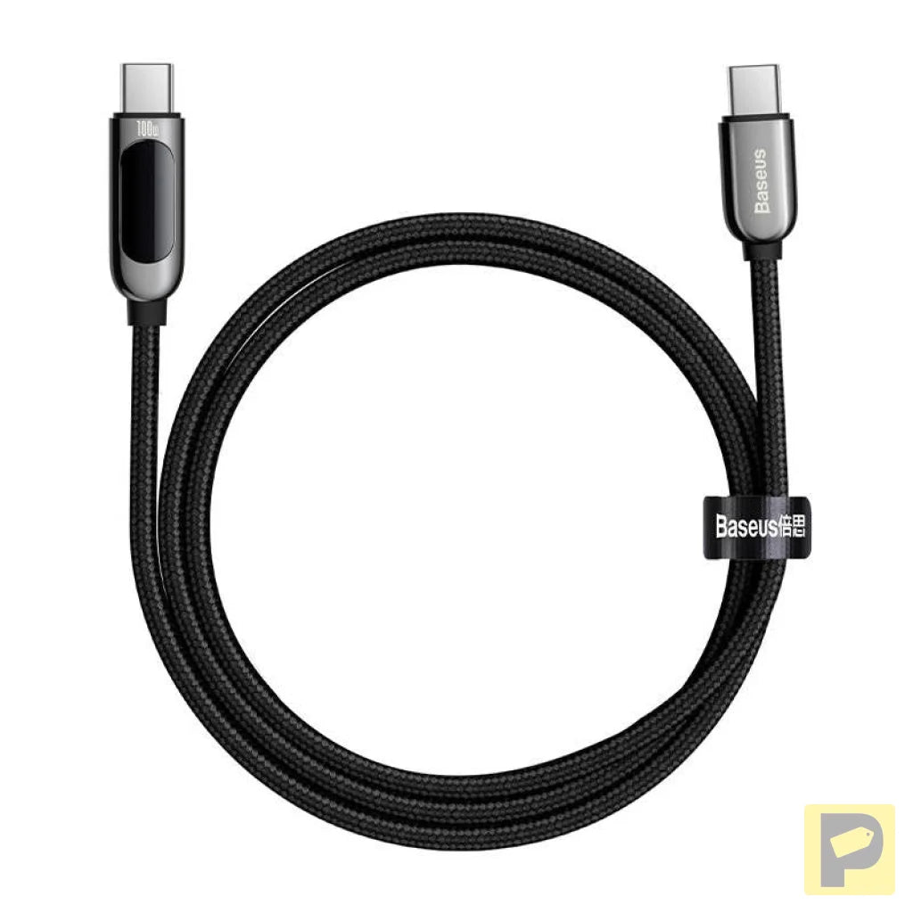 Baseus Display Cable USB-C to Type-C 100W 1m (black)
