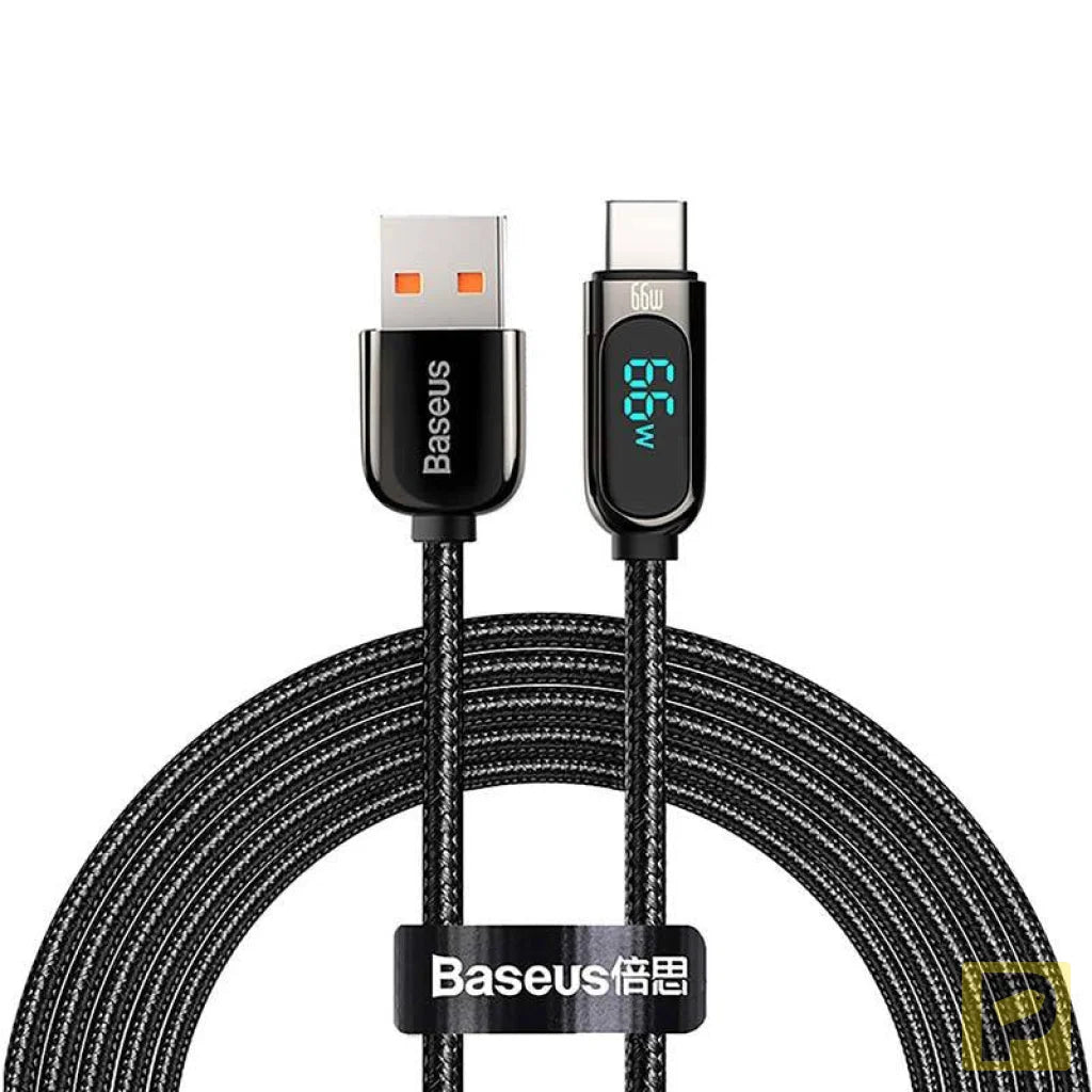 Baseus Display Cable USB to Type-C, 66W, 2m (black)