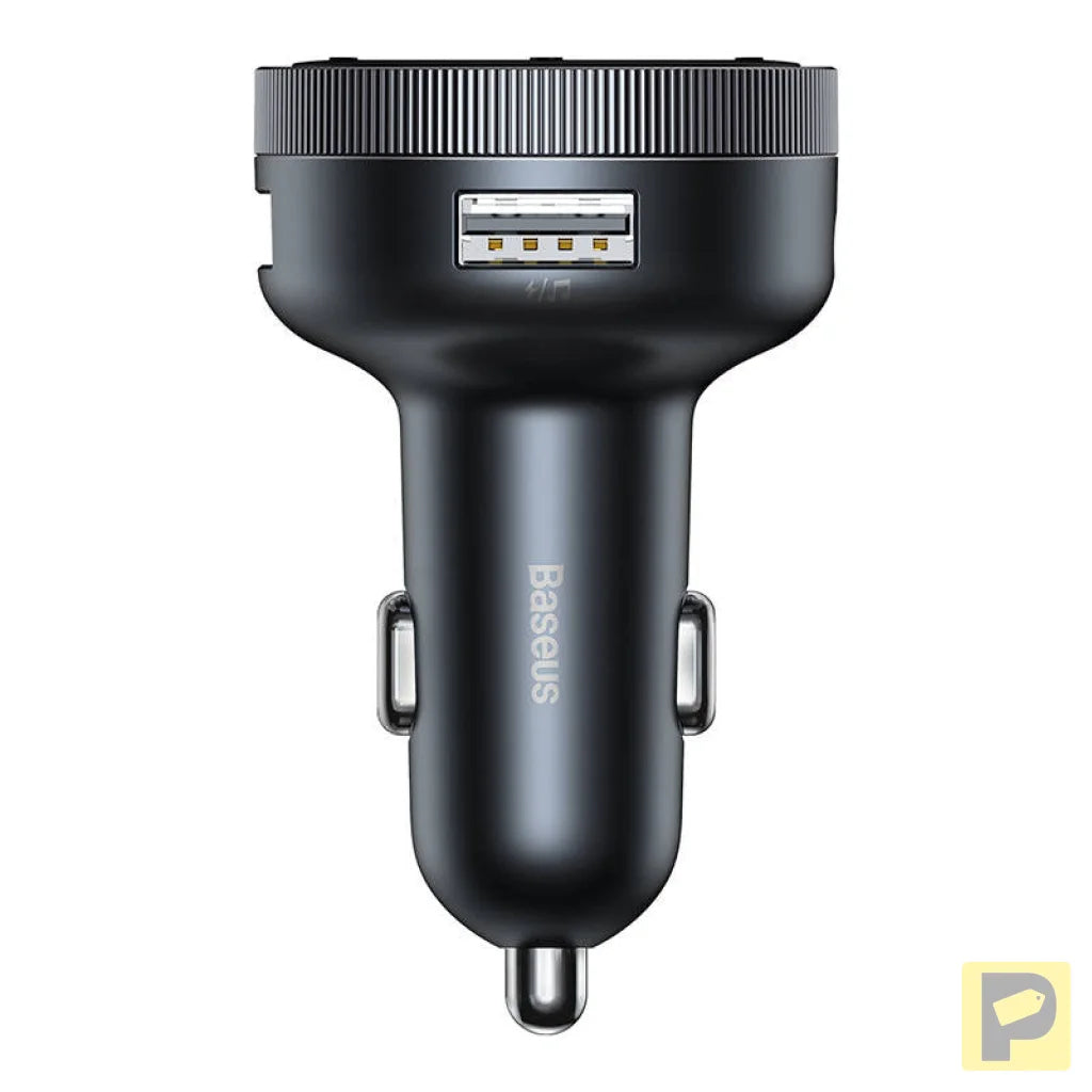 Baseus Enjoy Car Wireless MP3 Charger, Bluetooth 5.0, microSD, AUX (black)