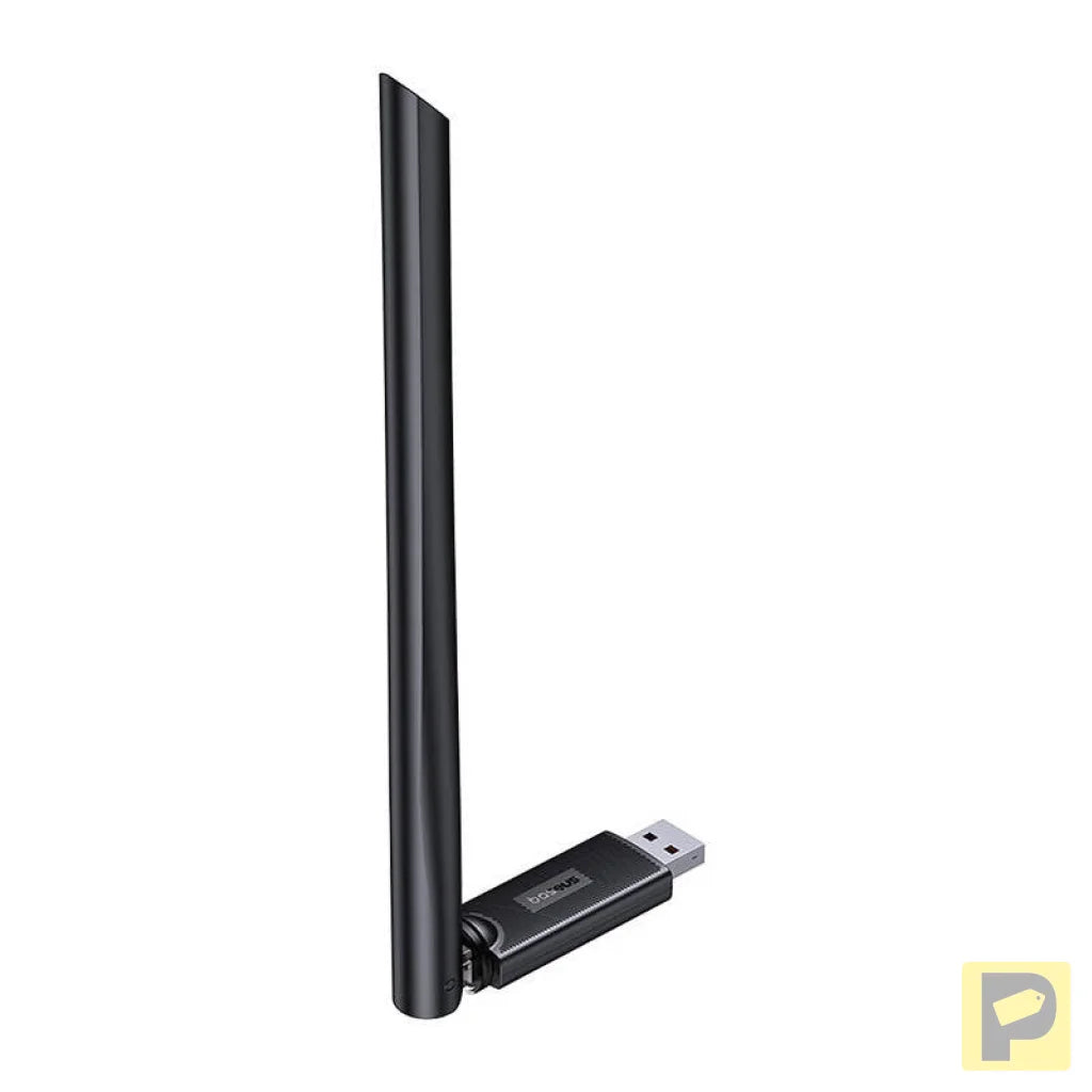 Baseus FastJoy adapter Wi-Fi with antenna, 150Mbps (black)