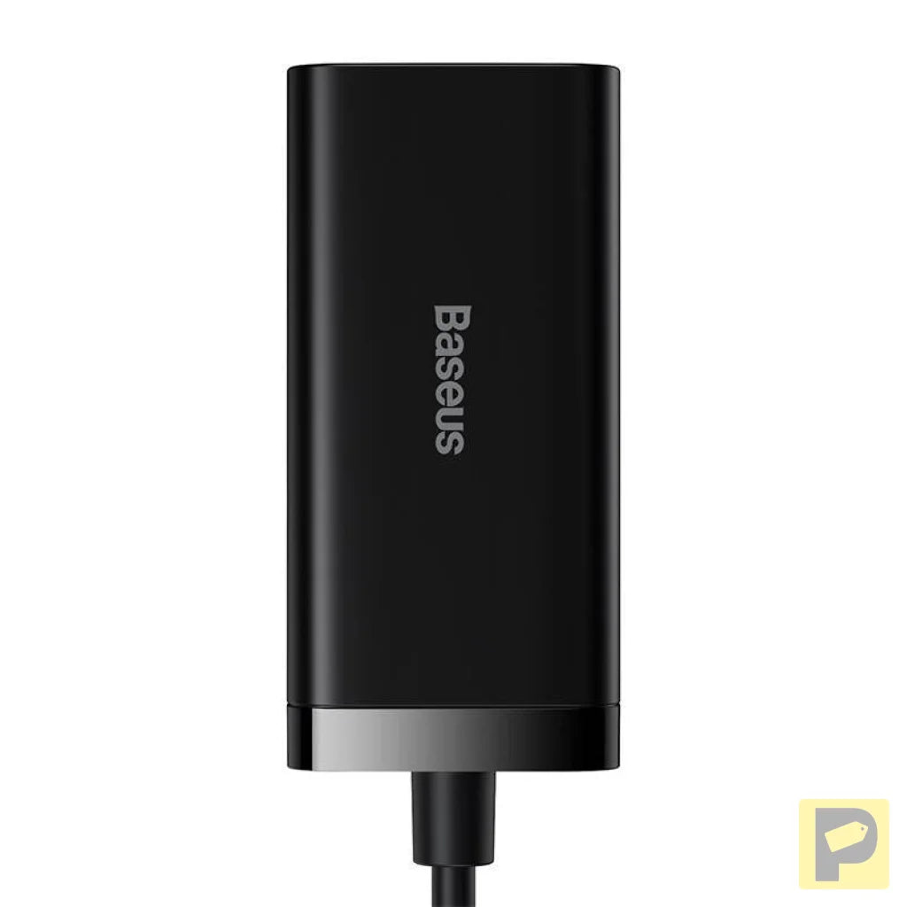 Baseus GaN3 Pro wall charger 2xUSB-C + 2xUSB, 100W (black)