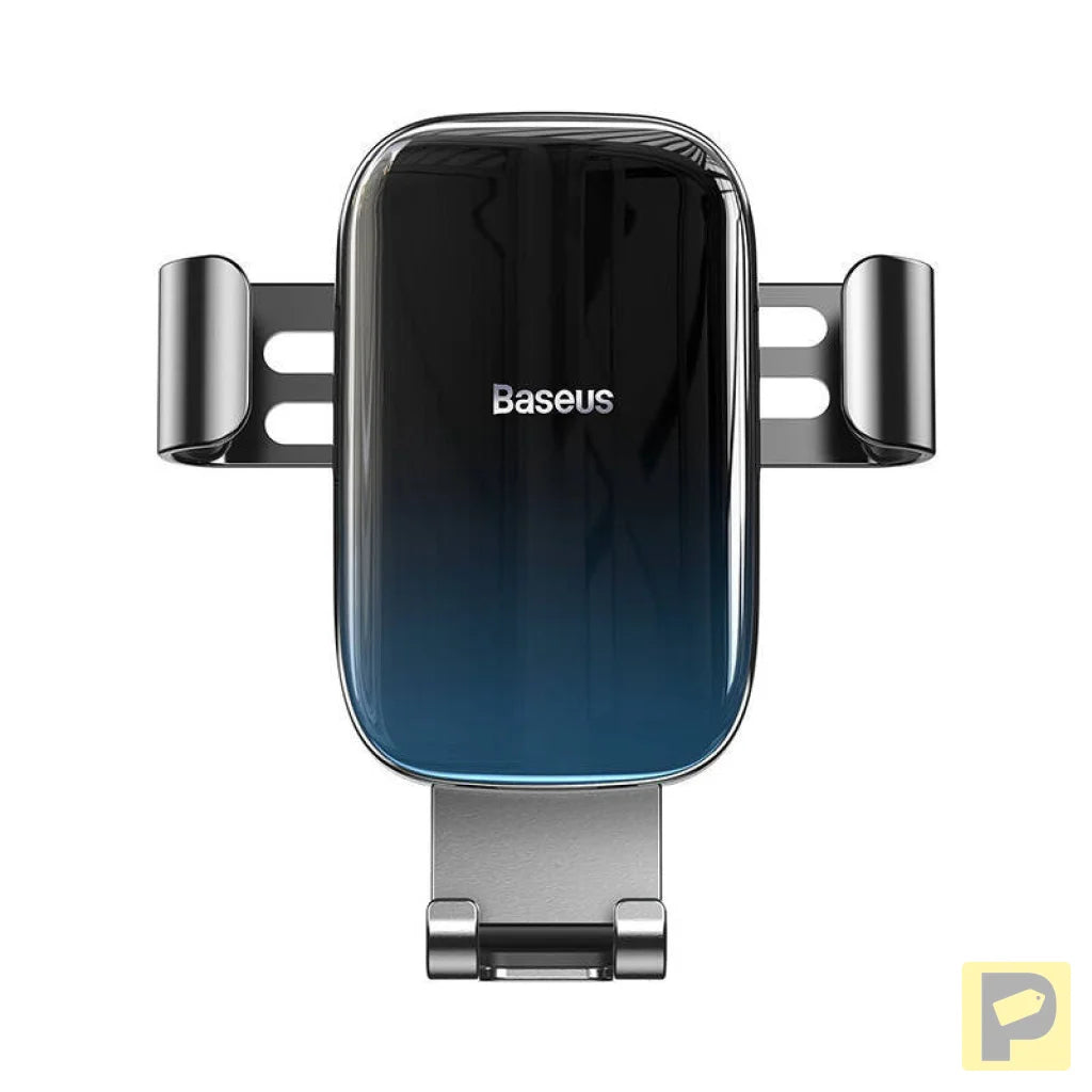Baseus Glaze gravitational car holder for ventilation grid, aluminum (black)