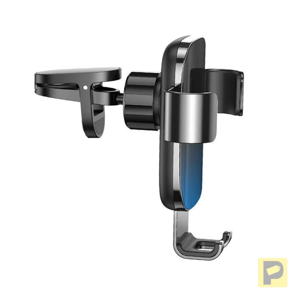 Baseus Glaze gravitational car holder for ventilation grid, aluminum (black)
