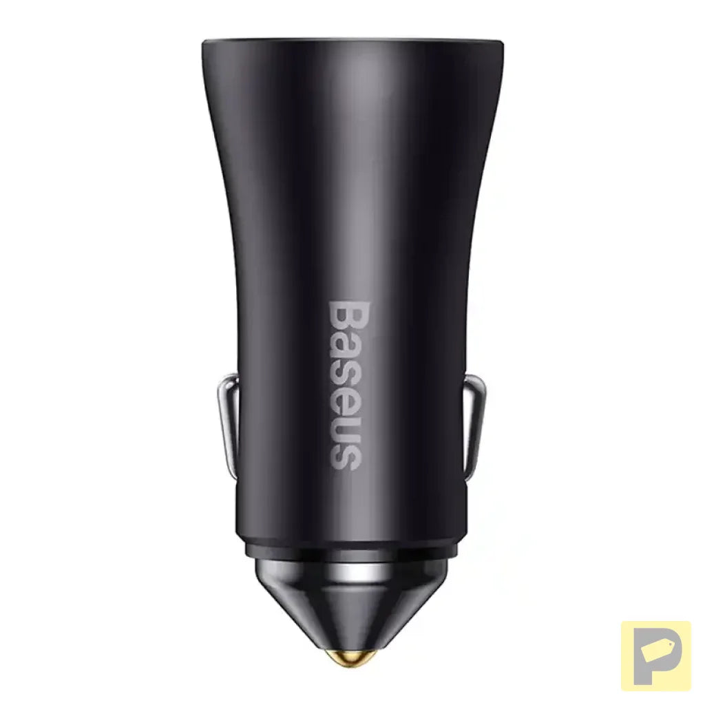 Baseus Golden Contactor Pro car charger, 2x USB-C, 40W (Dark Gray)