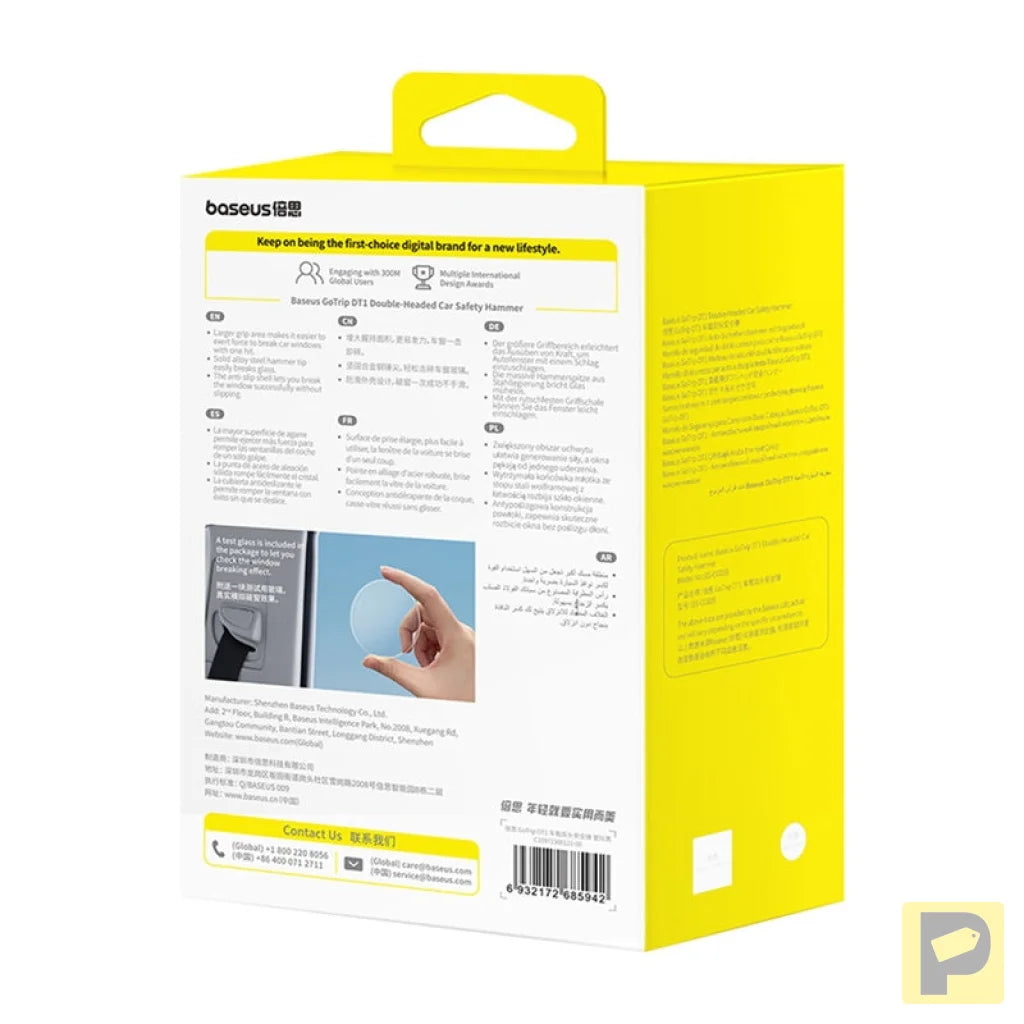 Baseus GoTrip DT1 Car Safety Hammer Black