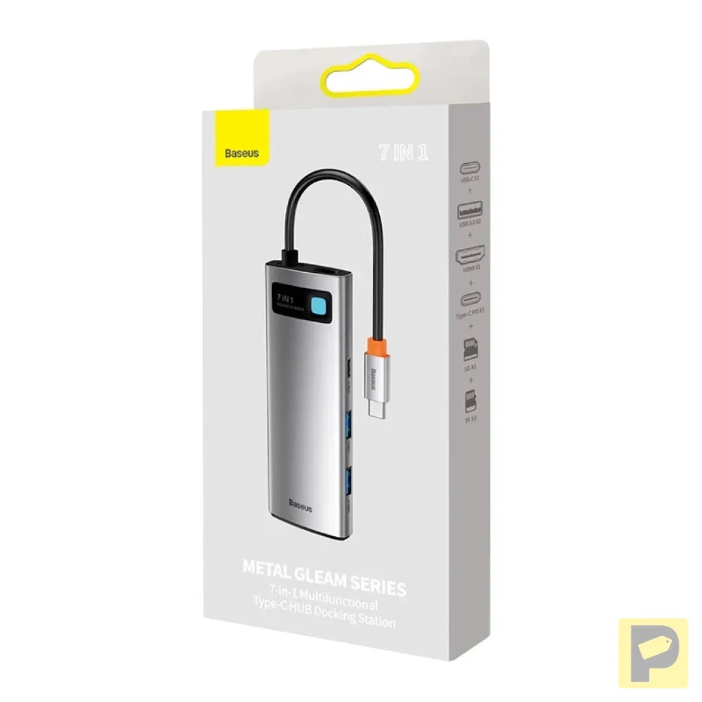 Baseus Hub Adapter 7in1 USB-C to 2x USB 3.0 + HDMI + USB-C PD