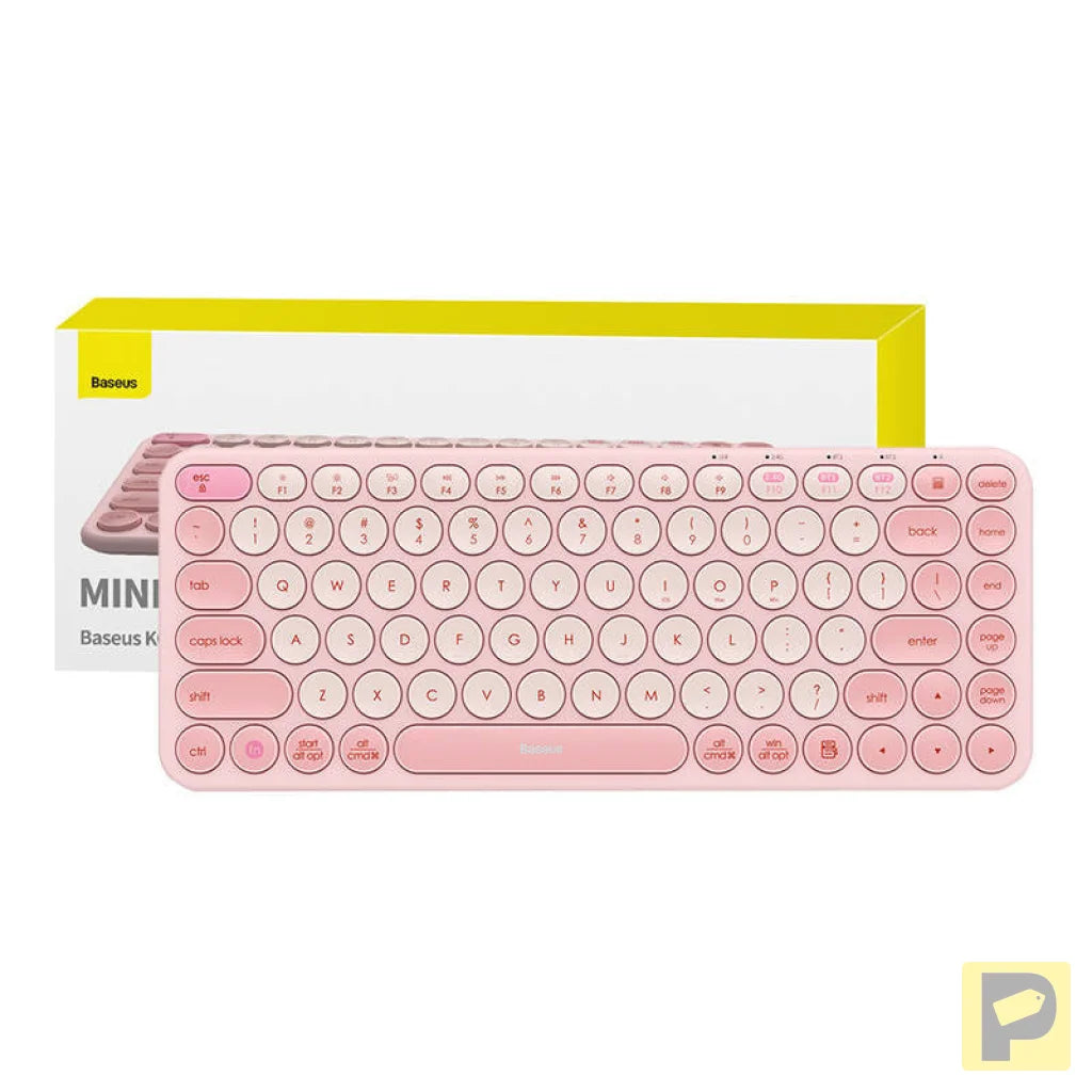 Baseus K01A Wireless Tri-Mode Keyboard Baby Pink