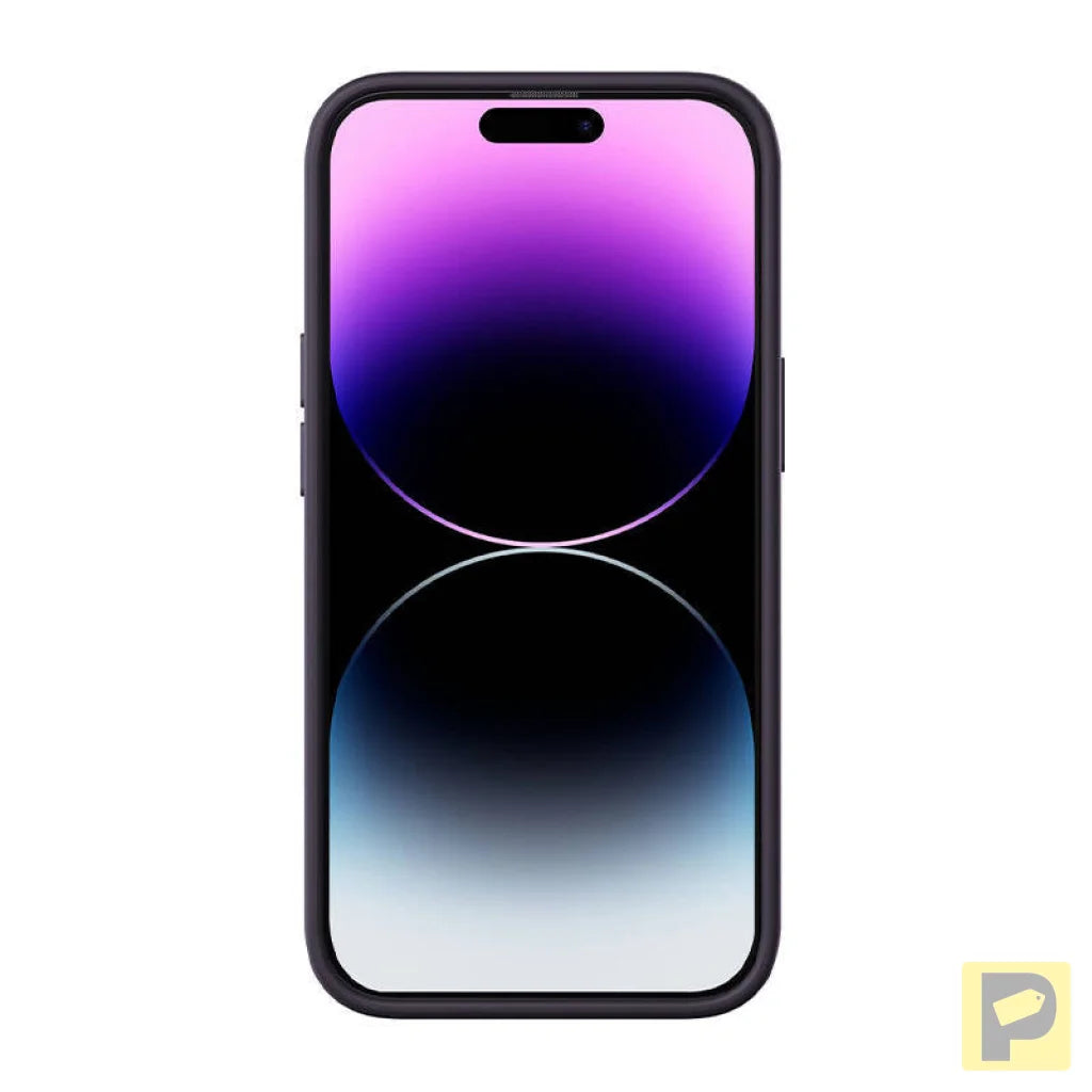 Baseus Liquid Silica Gel Case for iPhone 14 Pro (Elderberry)+ tempered glass + cleaning kit