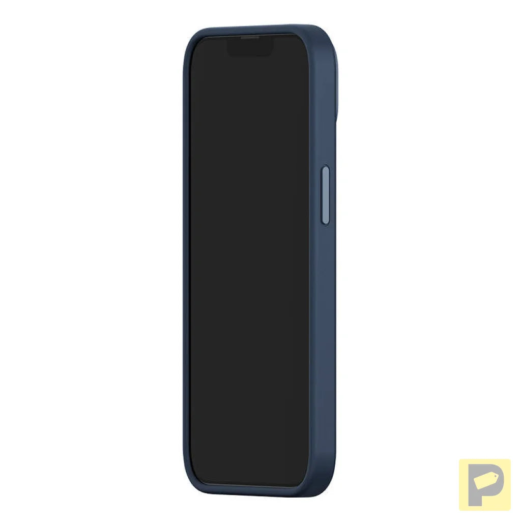 Baseus Liquid Silica Magnetic Case and Tempered Glass set for iPhone 14 Plus (blue)