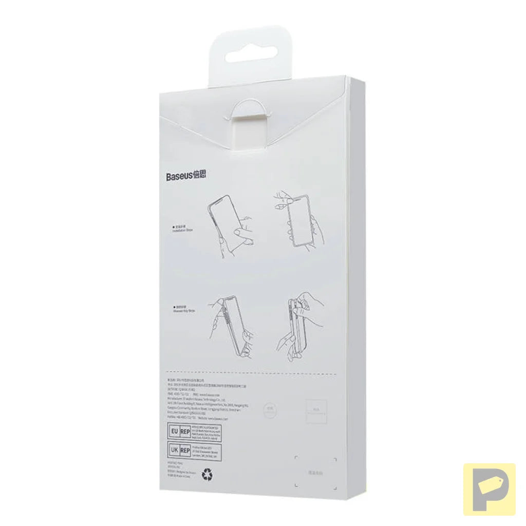 Baseus Liquid Silica Magnetic Case and Tempered Glass set for iPhone 14 Plus (blue)